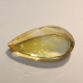 Bild 2 von 15.02 ct. VVS! Beautiful Gold Yellow 24 x 13.5 mm Pear Facet Brazil Citrine