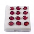 Bild 4 von 8.33 ct. 12 pieces oval Pink Red 6 x 4 mm Mozambique Ruby Gemstones