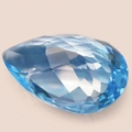 Bild 2 von 13.80 ct. VVS ! Klasse Tropfen 19.3 x 12 mm Brasilien Sky Blue Topas 