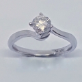 Außergewöhnlicher 585 Weißgoldring mit Brillant 0.55 ct