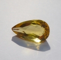 Bild 1 von 10.23 ct. VVS! Amazing Gold Yellow 20 x 12 mm Pear Facet Brazil Citrine