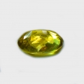 Bild 2 von 1.06 ct. Toller ovaler grünlich gelber 7.2 x 5.3  mm Titanit Sphen