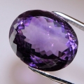 Bild 1 von 25.70 ct.  Prächtiger ovaler 19 x 16 mm Bolivien Amethyst