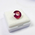 4.92 ct. Fine round Pink Red 9.7 mm Mozambique Ruby