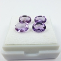 Bild 2 von 2.66 ct 4 pieces fine oval light violett 7 x 5 mm Brazil Amethyst Gemstones