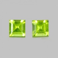 2.01 ct. Perfektes Paar Top Grüne ovale 6.1x 6.1 mm Pakistan Peridot Edelsteine