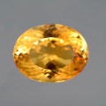 14.41 ct. ! Sehr edler natürlicher & unbeh. ovaler Gold- Gelber Brasilien Citrin