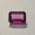 2.44 ct. Red violet 8.5 x 6 mm Rhodolite Garnet Baguette