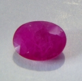 Bild 1 von 1.36 ct. Schöner pink roter ovaler 8 x 6 mm Mosambik Rubin