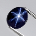 6.20 ct Ovaler 11 x 9 mm Blue- Star Sternsaphir mit schöner Sternbildung