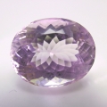 Bild 2 von 19.65 ct VS! Natural oval 17.7 x 14.4 mm Pink Brazil Kunzite. Beatiful color!