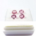 Bild 1 von 1.88 ct. 4 Stück unbeh. ovale Light Pink Mosambik Turmaline