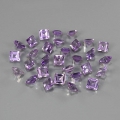 9.89 ct  30 Stück  wunderschöne 4.0 mm Karree Amethyst Edelst. aus Brasilien