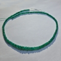 Emerald string 55 ct with circular disks Ø 5.5 - 3.5 mm 40 cm length
