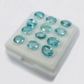 Bild 2 von 9.08 ct. 12 Stück blaue ovale 5 x 4.5 - 6.0 x 4.5 mm mm Kambodscha Zirkone