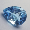 Bild 2 von 10.25 ct.  Augenreiner 16 x 12 mm Brasilien Sky Blue Topas Tropfen