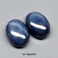 Bild 2 von 2.64 ct  Sehr schönes Paar ovale 7 x 5 mm Blue Star Sternsaphire