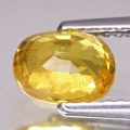 Bild 2 von 1.48 ct  Goldgelber natürl. ovaler 7.2 x 5.4 mm Bangkaja / Thailand Saphir