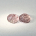 Bild 2 von 2.36 ct. Feienes Paar rosarote runde 6.7 - 7 mm Quarz