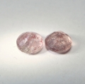 Bild 2 von 2.36 ct. Gentle pair of reddish pink round 6.7 - 7 mm Quarzt