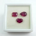 6.28 ct. Fine Mix with 3 pieces of Mozambique Ruby Gemstones