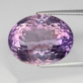 26.17 ct  VS ! Riesiger unbeh. ovaler 21 x 16 mm Rose de France Amethyst