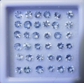 Bild 1 von  2 ct. 36 Stück augenreine runde 2.5 mm Santa Maria Aquamarine