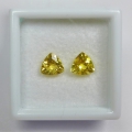 Bild 3 von 1.27 ct. Augenreines Paar Top Gelbe 6 mm Brasilien Goldberyll Edelsteine