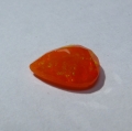Bild 3 von 1.21 ct. Orangroter facett. 10 x 7.8 mm Mexiko Feueropal Tropfen