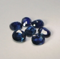 Bild 2 von 2.38 ct . 7 Stück leuchtend blaue ovale 4.6 x 3.7mm Ceylon  Saphire