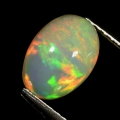  1.64 ct. Beautiful oval 9 x 6.5 mm Ethiopia Multicolor Crystal Opal