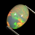 1.64 ct. Schöner ovaler 9 x 6.5 mm Äthiopien Multi Color Kristall Opal