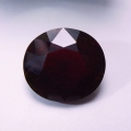 Bild 2 von 7.65 ct. Großer roter ovaler 12.4 x 11.1 mm Rhodolith Granat