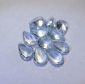 Bild 2 von 4.33 ct. 11 piece eye clean 4.2 x 2.5 to 5 x 3.1 mm Aquamarine Pears