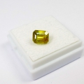 Bild 2 von 1.73 ct Gelblich Grüner 7.1 x 6.1 mm Oktagon Titanit Sphen Edelstein