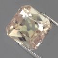 14.49 ct VS ! Unbehandelter hellgelber 13 x 12.7 mm Afghanistan Oktagon Kunzit