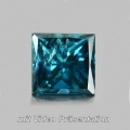 0.12 ct. Toller 2.8 x 2.7 mm0.12 ct. Toller 2.8 x 2.7 mm Fancy Blue Diamant, Karree / Prinzess- Cut