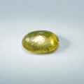 Bild 2 von 0.91 ct.  Feiner ovaler gelblich grüner 7 x 5 mm Titanit Sphen