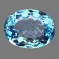 16.02 ct. VVS ! Feiner ovaler 17 x 13 mm Brasilien Sky Blue Topas