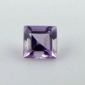 1 Stck violetter 4 x 4 mm Karree Facette Brasilien Amethyst