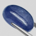 Bild 2 von 12.57 ct. Großer Violett- Blauer 14.5 x 12.3 mm Cabochon Tansanit