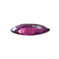 Bild 2 von 1.61 ct. Feines rotviolettes 12.2 x 5.4 mm Herz Rhodolith Granat Navette