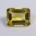 12.77 ct. VS! Gelber 16 x 12.2 mm Brasilien Oktagon Citrin