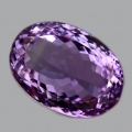 24.1 ct. Eye clean oval  20 x 14 mm Uruguay Amethyst