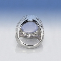 Bild 2 von Eye-Catcher !! Traumhafter 925 Silber Ring mit Lavendelblauem Chalcedon GR 56,5