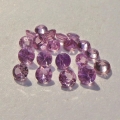 1.60 ct . 20 Stück rosa runde 2.1 bis 2.8 mm Madagaskar Saphire