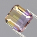 3.32 ct.  VVS ! Toller natürl. 8.3 x 8 mm Oktagon Facette Bolivien Ametrin