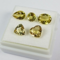 Bild 4 von 3.37 ct. VVS! Noble Mix with 5 pieces natural Goldberyl Gemstones