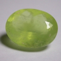 5.62 ct. Grüner ovaler facettierter natürl. 10.9 x 6.9 mm Afrika Opal