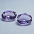 Bild 1 von 12.00 ct  VVS ! Perfektes Paar ovale 10x14mm Bolivien Ametrine